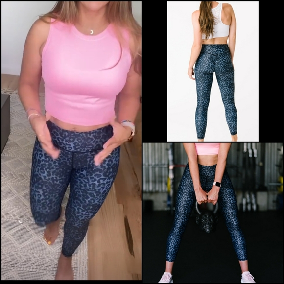 ZYIA Pants - Zyia stone Leopard Leggings...new w tags